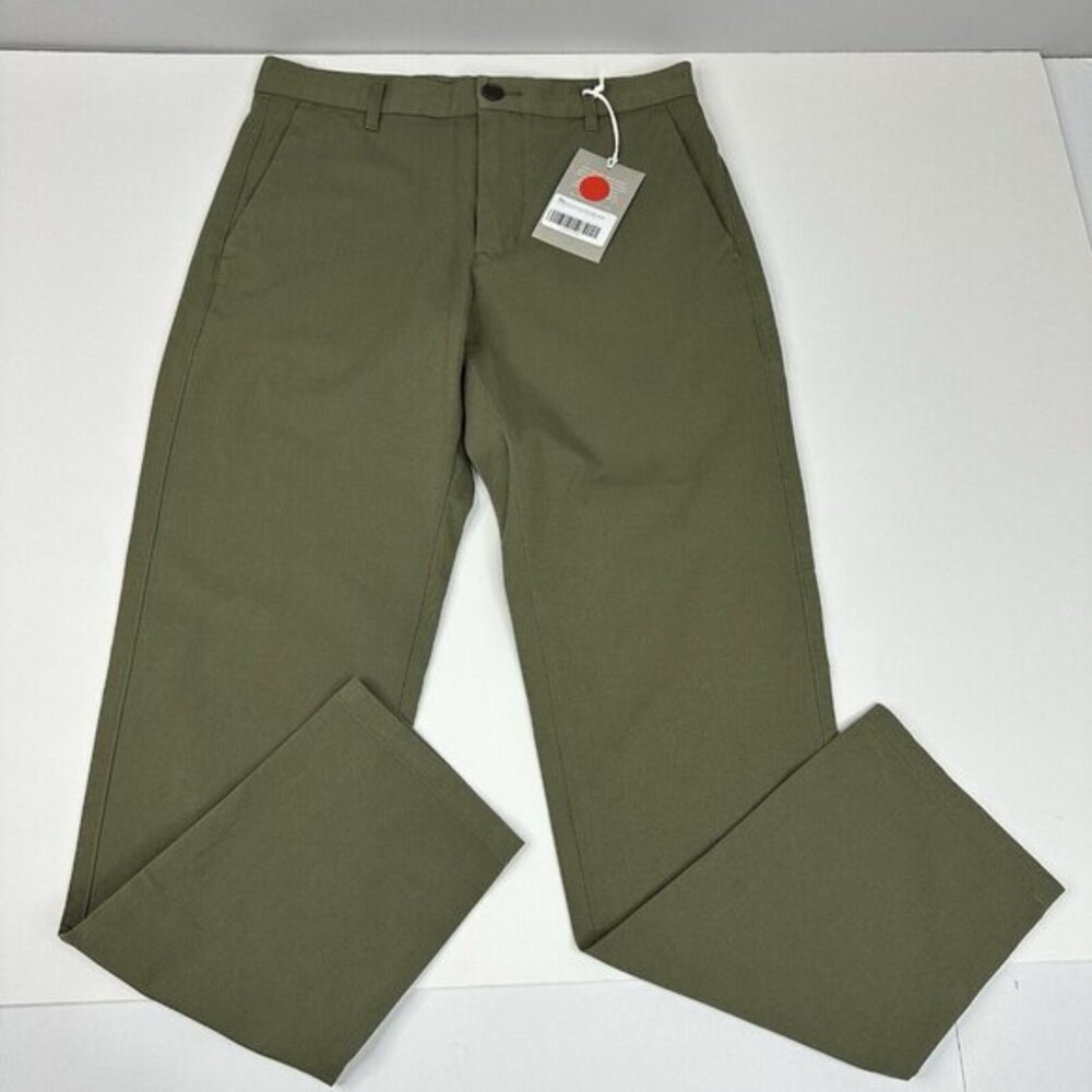 Everlane Uniform Men The Perfectly Straight Fit Chino Pant Khaki Green 29x30 NWT